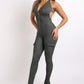 Cargo pocket halter jumpsuit-57293b.L-Select Size: L-Love It Clothing