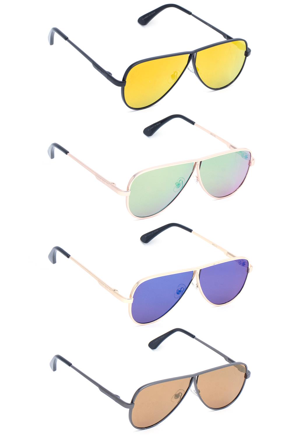 Modern Aviators Shape Sunglasses-57361.Yellow--Love It Clothing