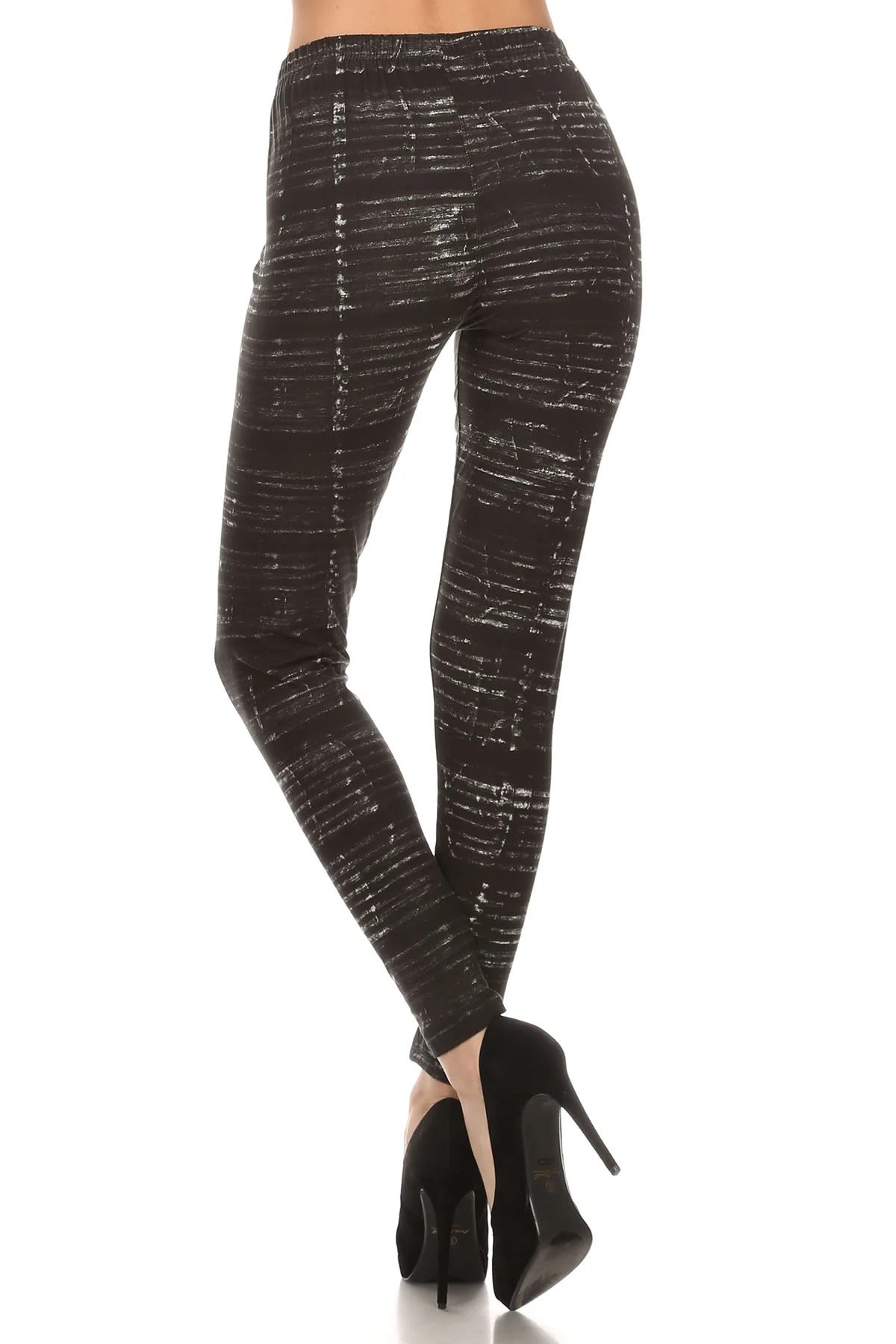 Tie Dye Print, Full Length Leggings In A Fitted Style With A Banded High Waist-57435.Multi--Love It Clothing