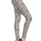 Snakeskin Print, Full Length, High Waisted Leggings In A Fitted Style With An Elastic Waistband - Love It Clothing