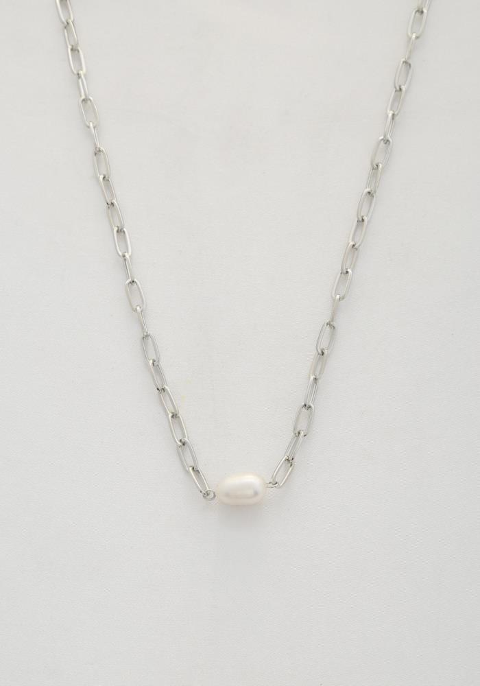 Pearl Bead Oval Link Necklace-57497.GDCRM--Love It Clothing