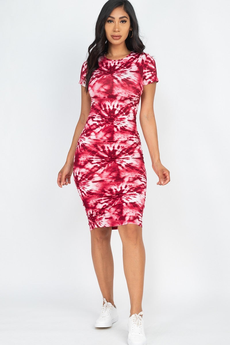 Tie-dye Printed Dress-57617a.S-Select Size: S, M, L-Love It Clothing