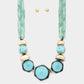 Hexagon Shape Link Oval Link Necklace - Love It Clothing