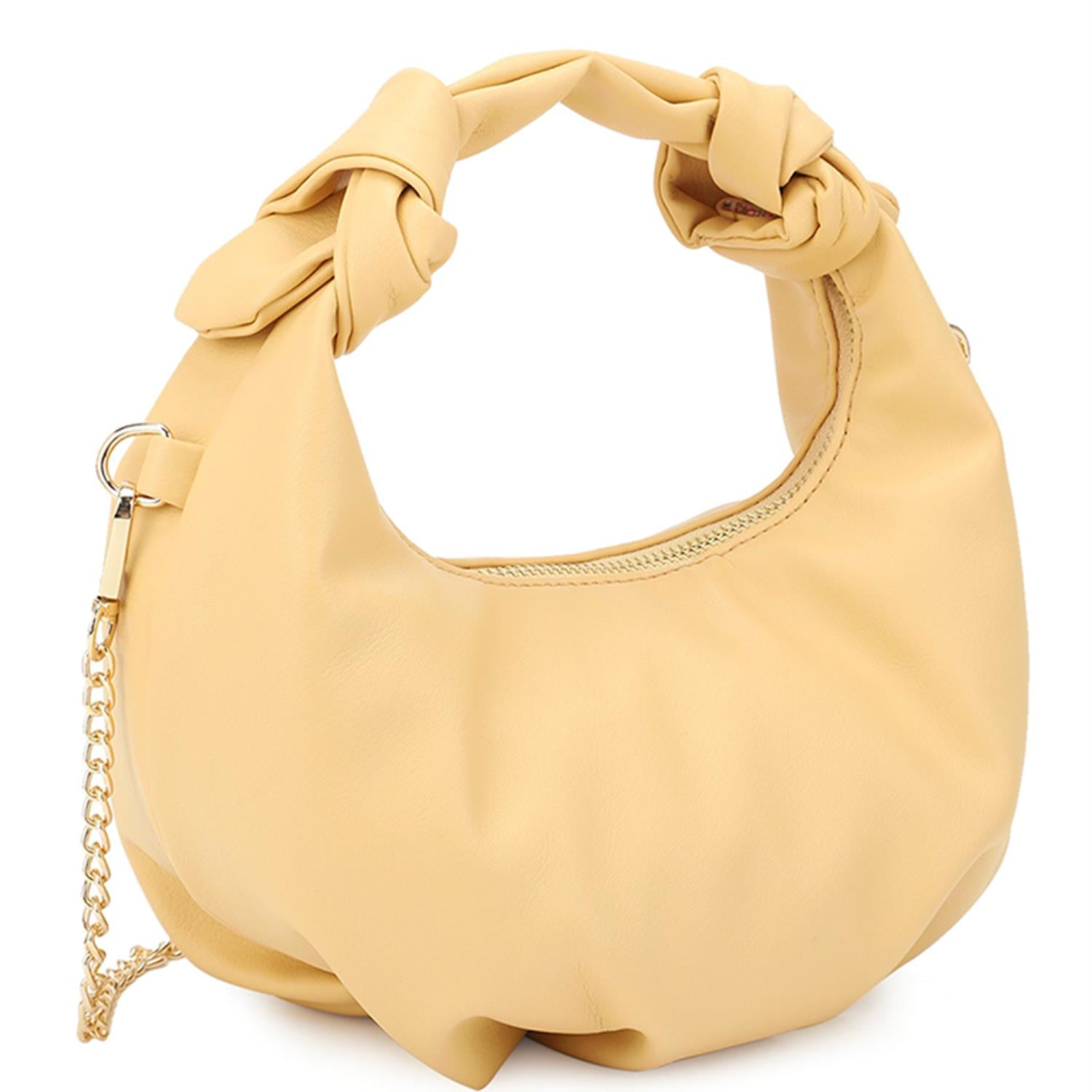 Smooth Round Handle Zipper Bag-57817.Pink--Love It Clothing