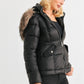 Long Sleeve Faux Fur Hood Padded Water Resistant Finish Jacket-57846a.S-Select Size: S, M, L-Love It Clothing