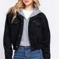 Long Slv Hoodie Corduroy Jacket-57934a.S-Select Size: S-Love It Clothing