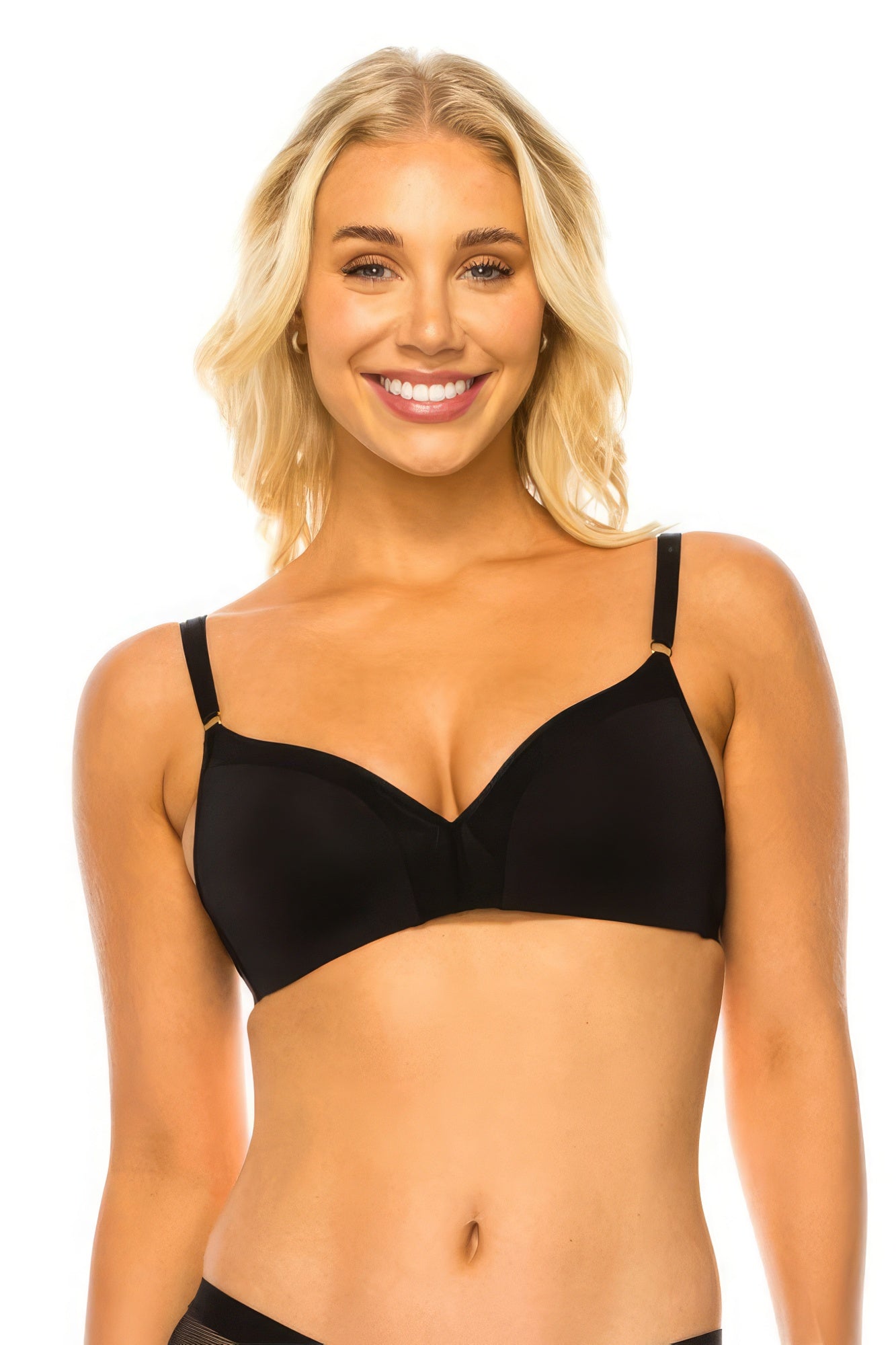 Mesh Band No Wire Bra-57961a.32B-Select Size: 32B-Love It Clothing