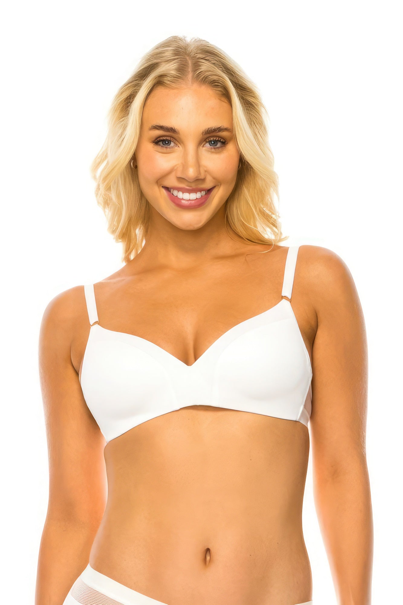 Mesh Band No Wire Bra-57961b.32B-Select Size: 32B-Love It Clothing