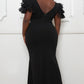 Mesh Tulle Shoulder Plus Size Maxi Dress - Love It Clothing