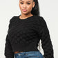 Checker Sweater Top - Love It Clothing