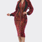 Midi 2 Way Zip Up Sequin Contrast Dress - Love It Clothing