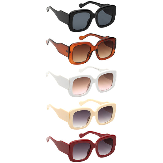 Modern Square Sunglasses-58054.Black--Love It Clothing
