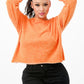 Washed French Terry Cropped Sweatshirts - Love It Clothing