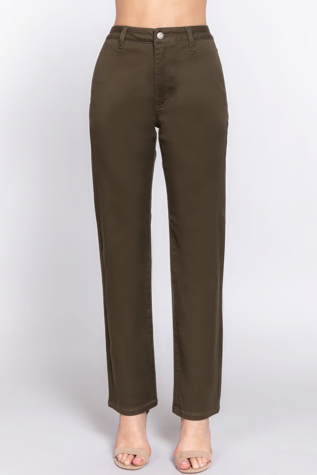 Straight Fit Twill Long Pants-58133c.S-Select Size: S-Love It Clothing