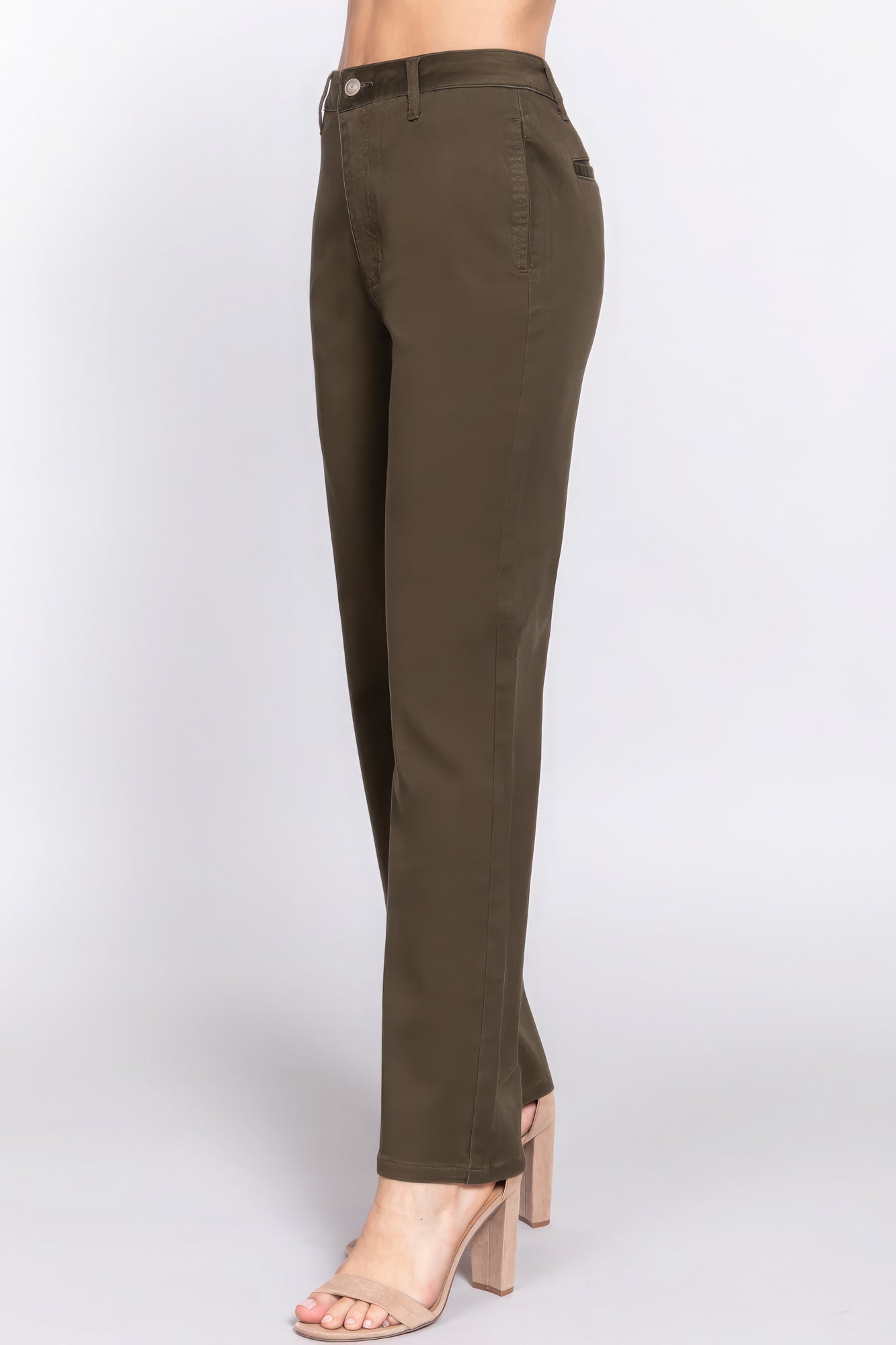 Straight Fit Twill Long Pants-58133a.S-Select Size: S, M, L-Love It Clothing