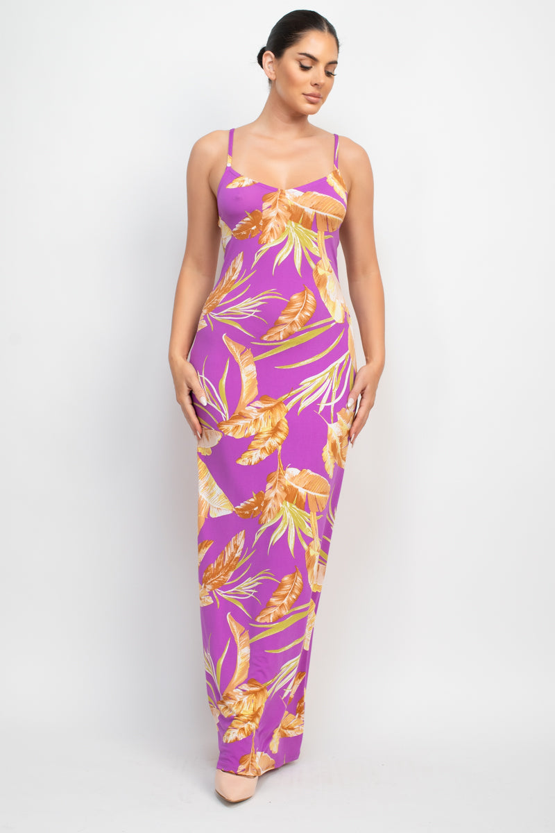 Scoop Tropical Print Maxi Dress-58137.S-Select Size: S, M, L-Love It Clothing