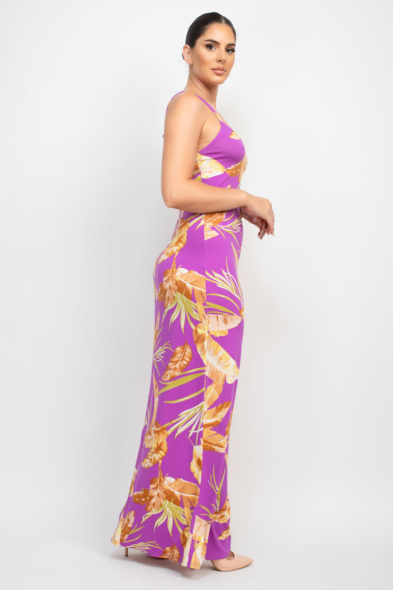 Scoop Tropical Print Maxi Dress-58137.S-Select Size: S, M, L-Love It Clothing