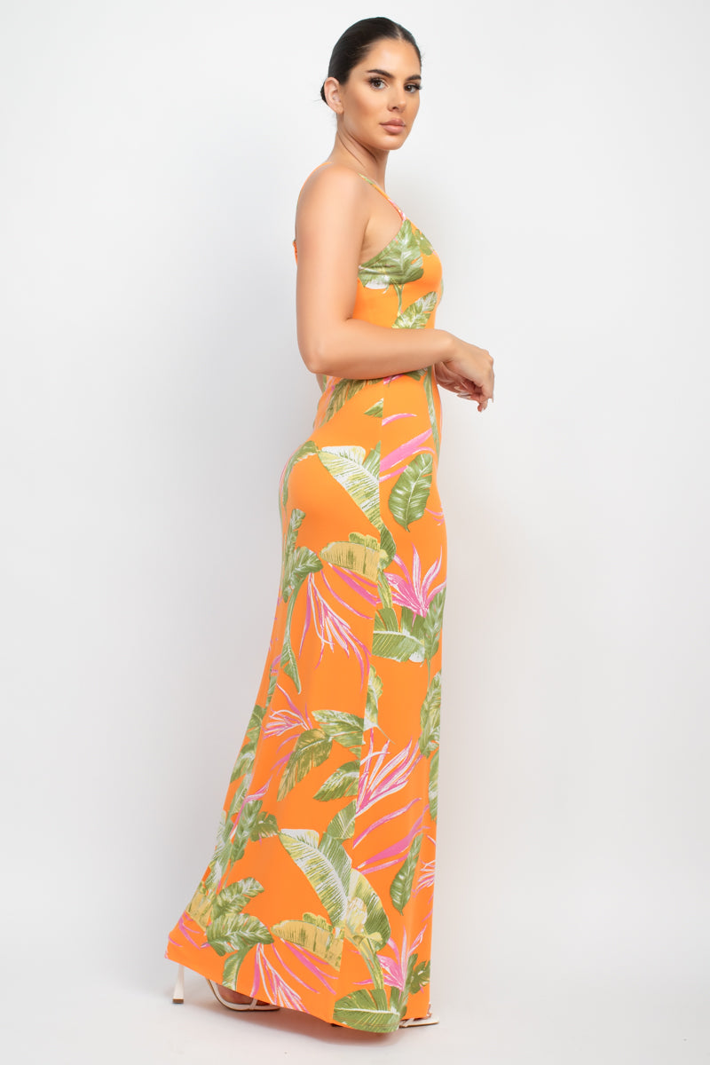 Scoop Tropical Print Maxi Dress-58137.S-Select Size: S, M, L-Love It Clothing