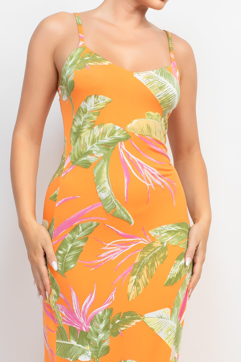 Scoop Tropical Print Maxi Dress-58137.S-Select Size: S, M, L-Love It Clothing