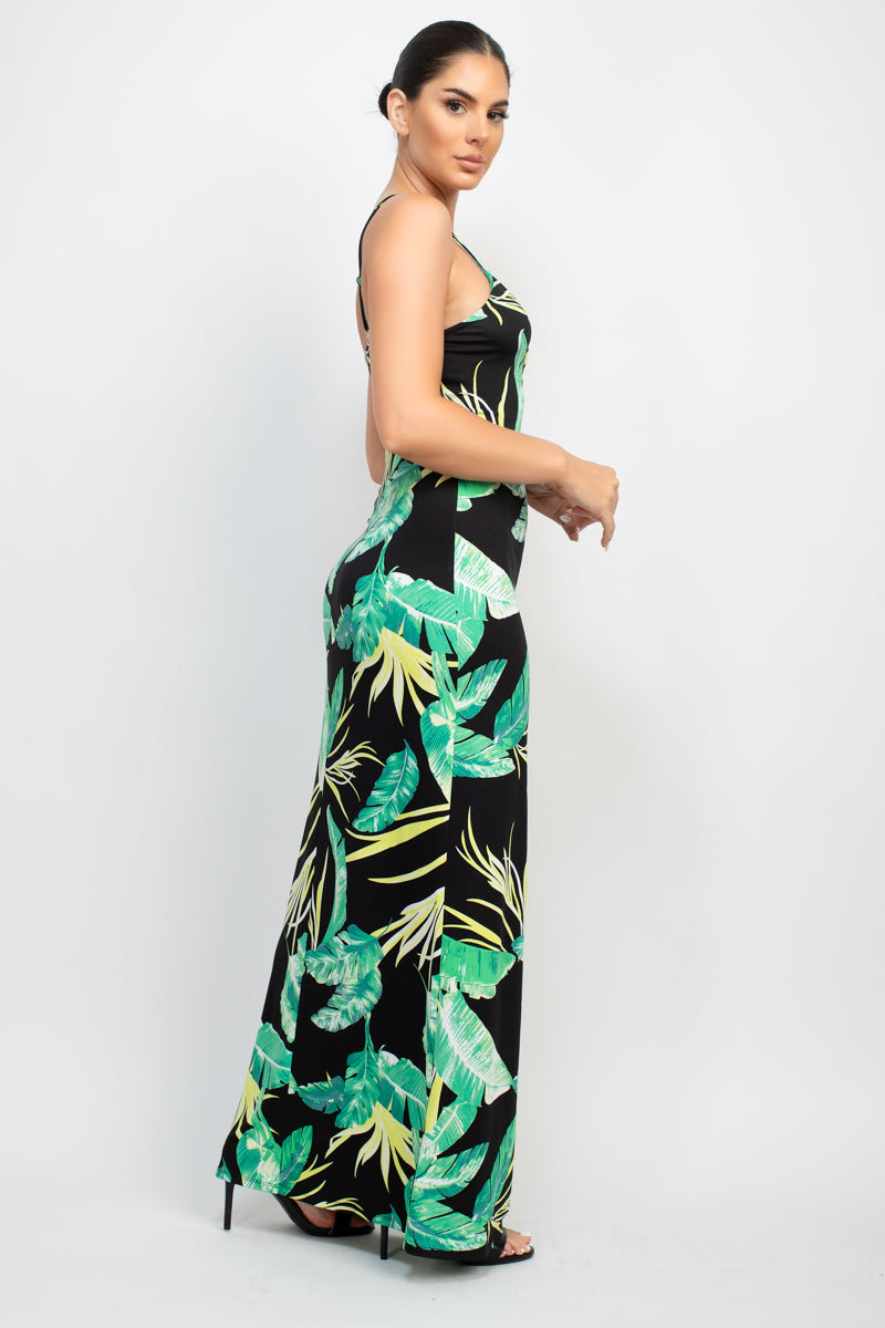 Scoop Tropical Print Maxi Dress-58137.S-Select Size: S, M, L-Love It Clothing