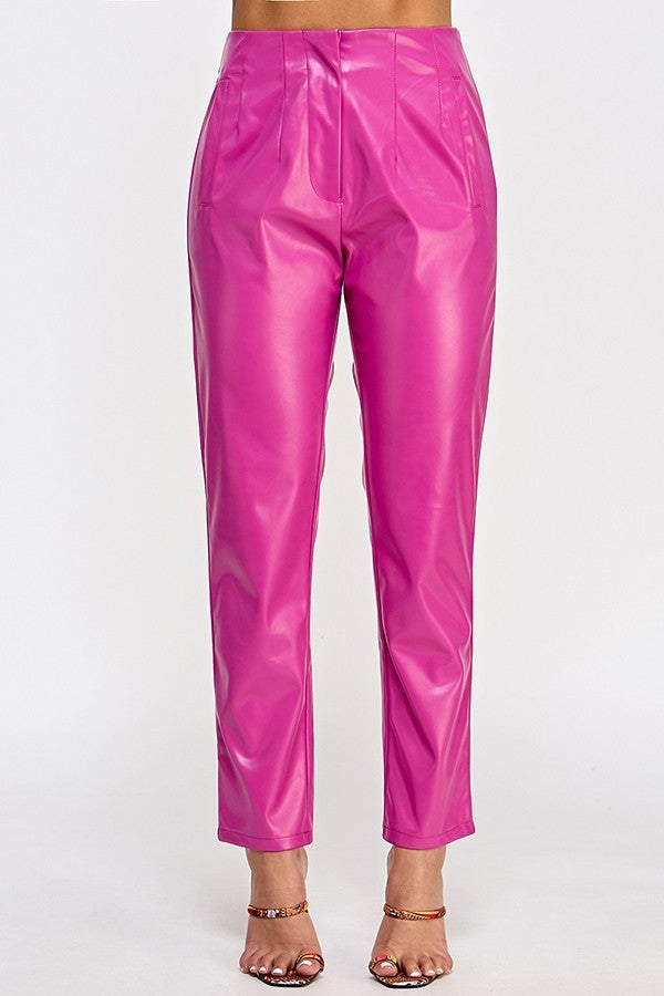 Faux Leather Pants-58216a.S-Select Size: S-Love It Clothing