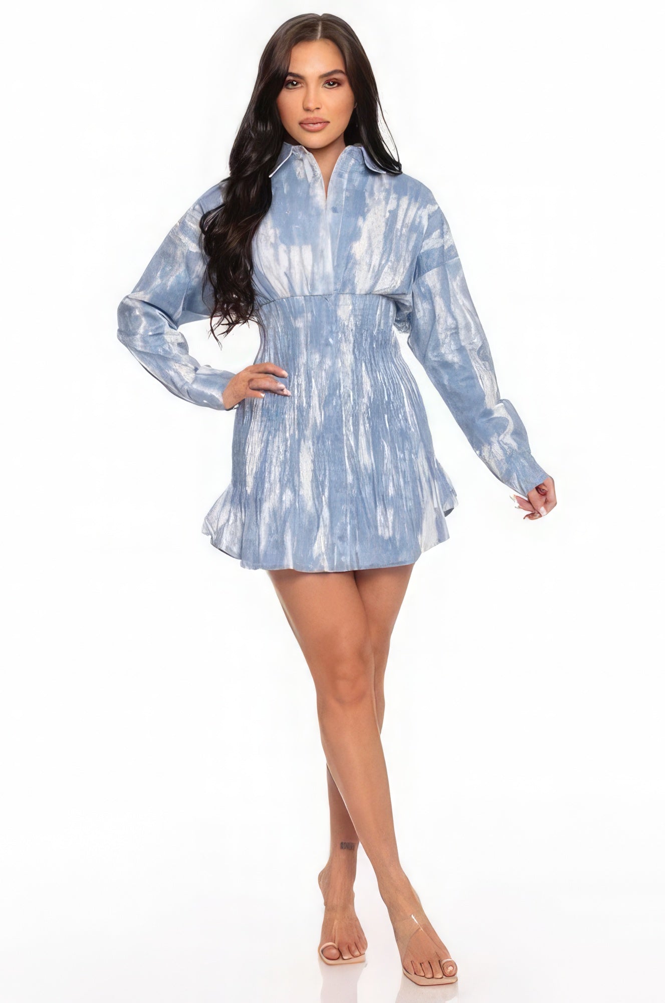 Tie Dye Mini Dress-58233a.S-Select Size: S-Love It Clothing