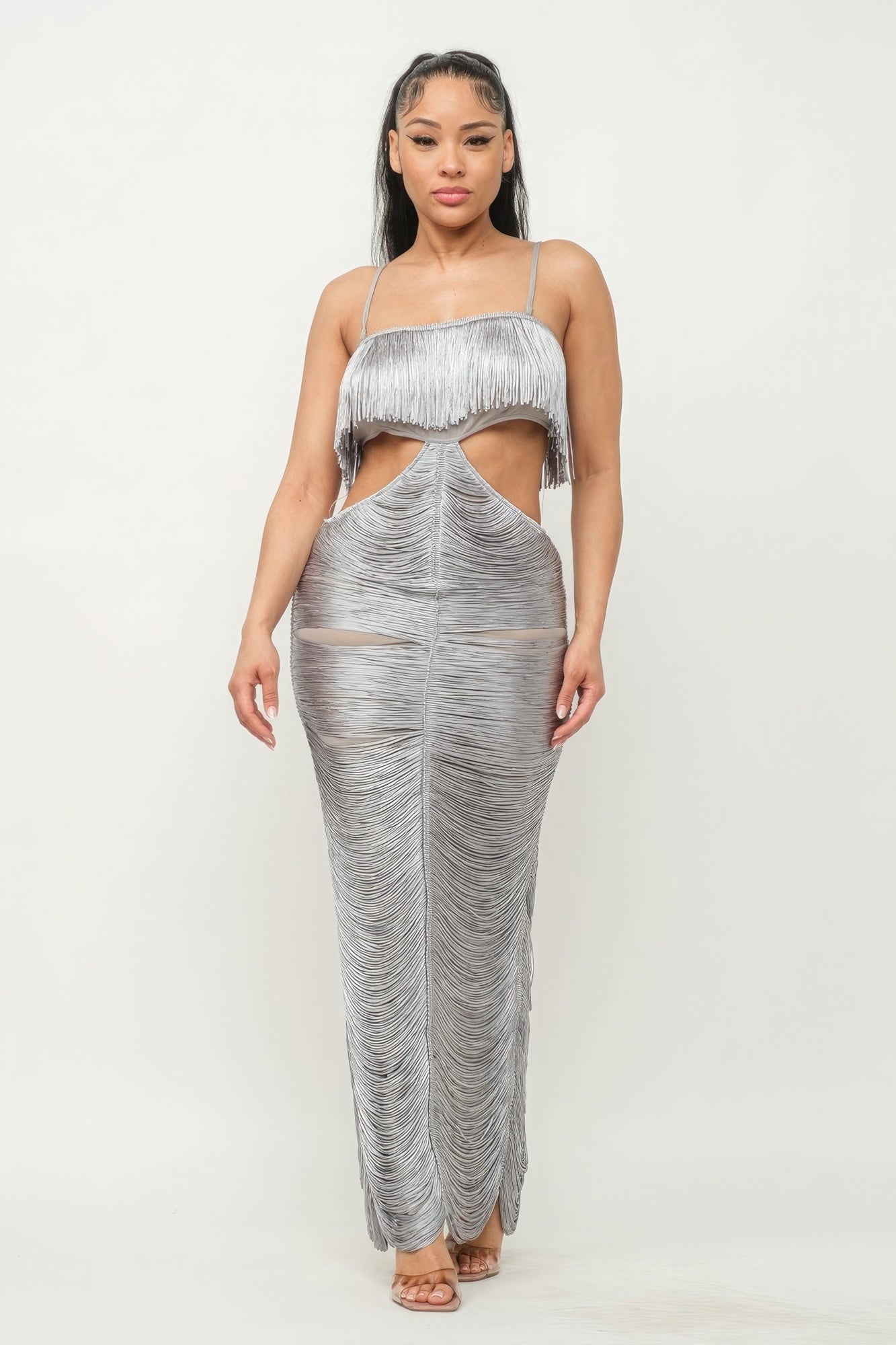 Lux Fringe Maxi Dress-58342.S-Select Size: S, M, L-Love It Clothing