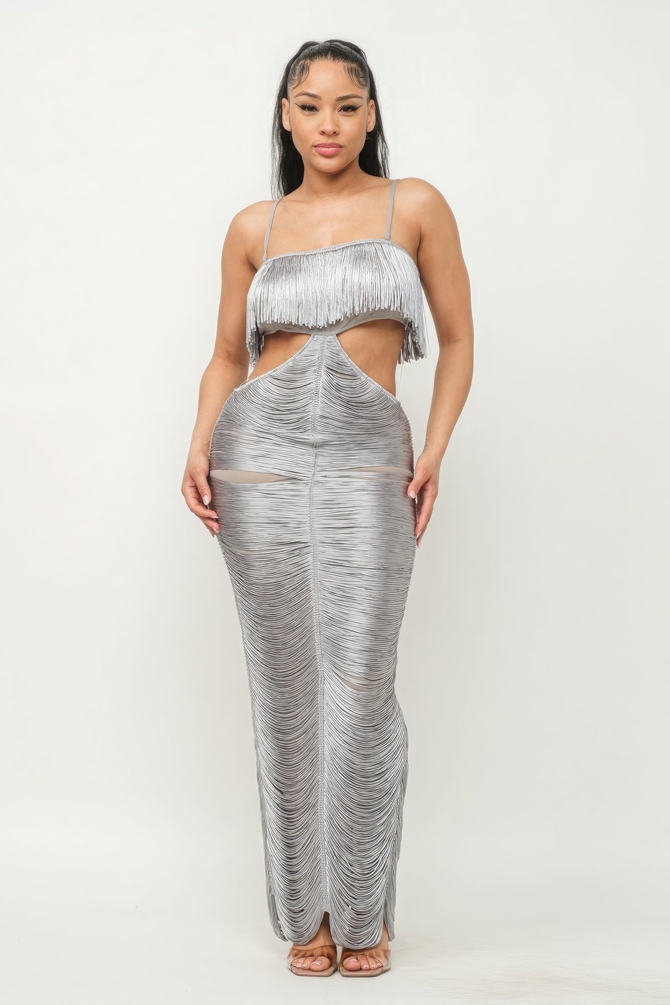 Lux Fringe Maxi Dress-58342.S-Select Size: S, M, L-Love It Clothing