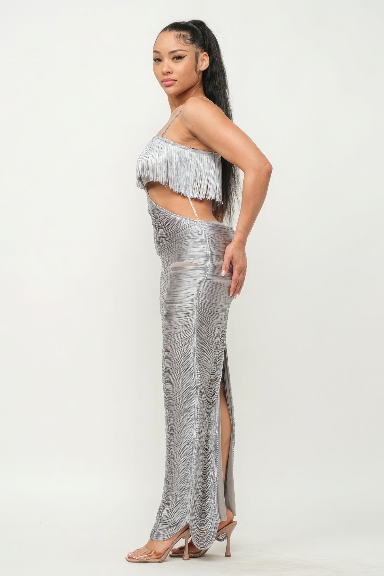 Lux Fringe Maxi Dress-58342.S-Select Size: S, M, L-Love It Clothing