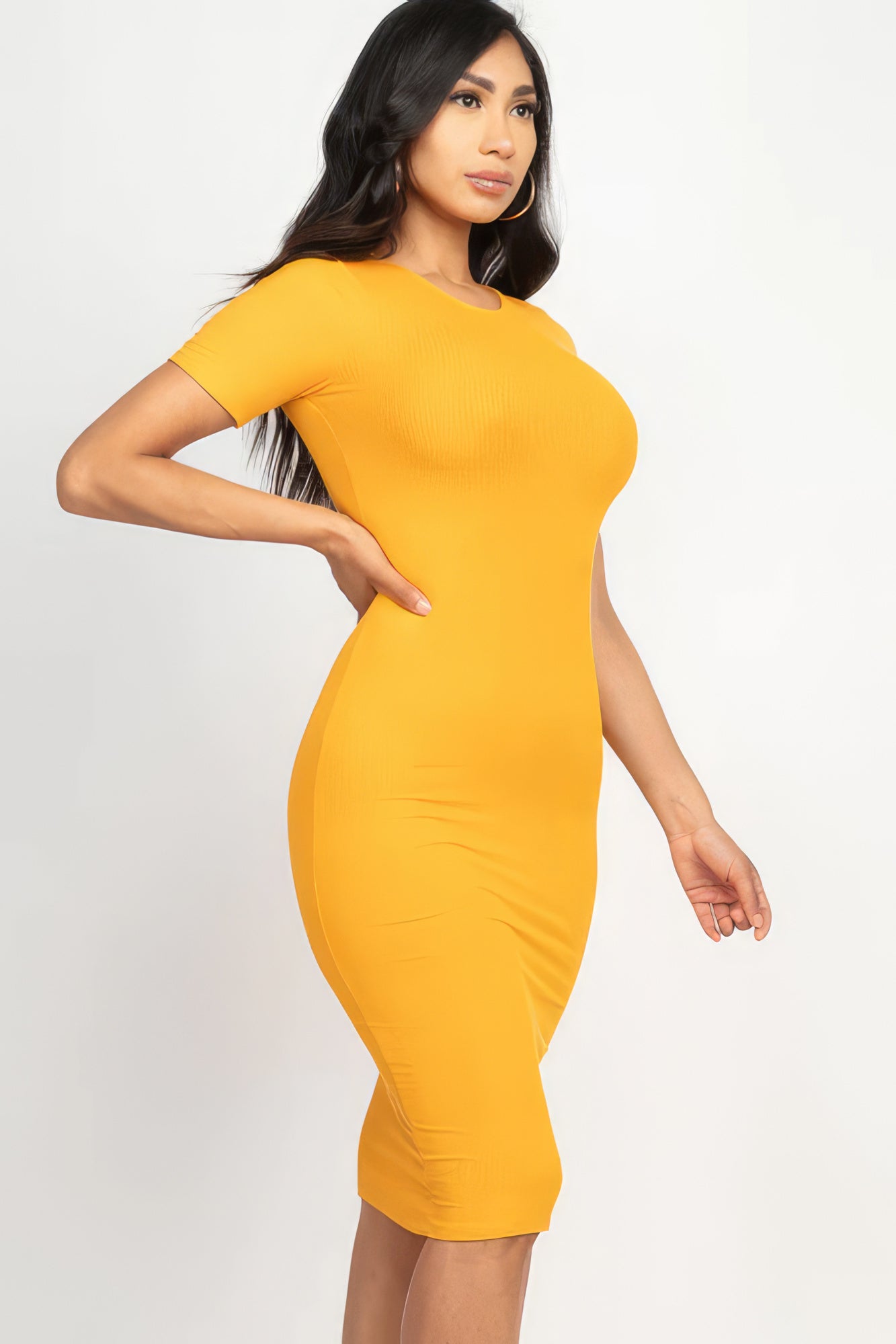 Ribbed Bodycon Midi Dress-58367a.S-Select Size: S, M, L-Love It Clothing