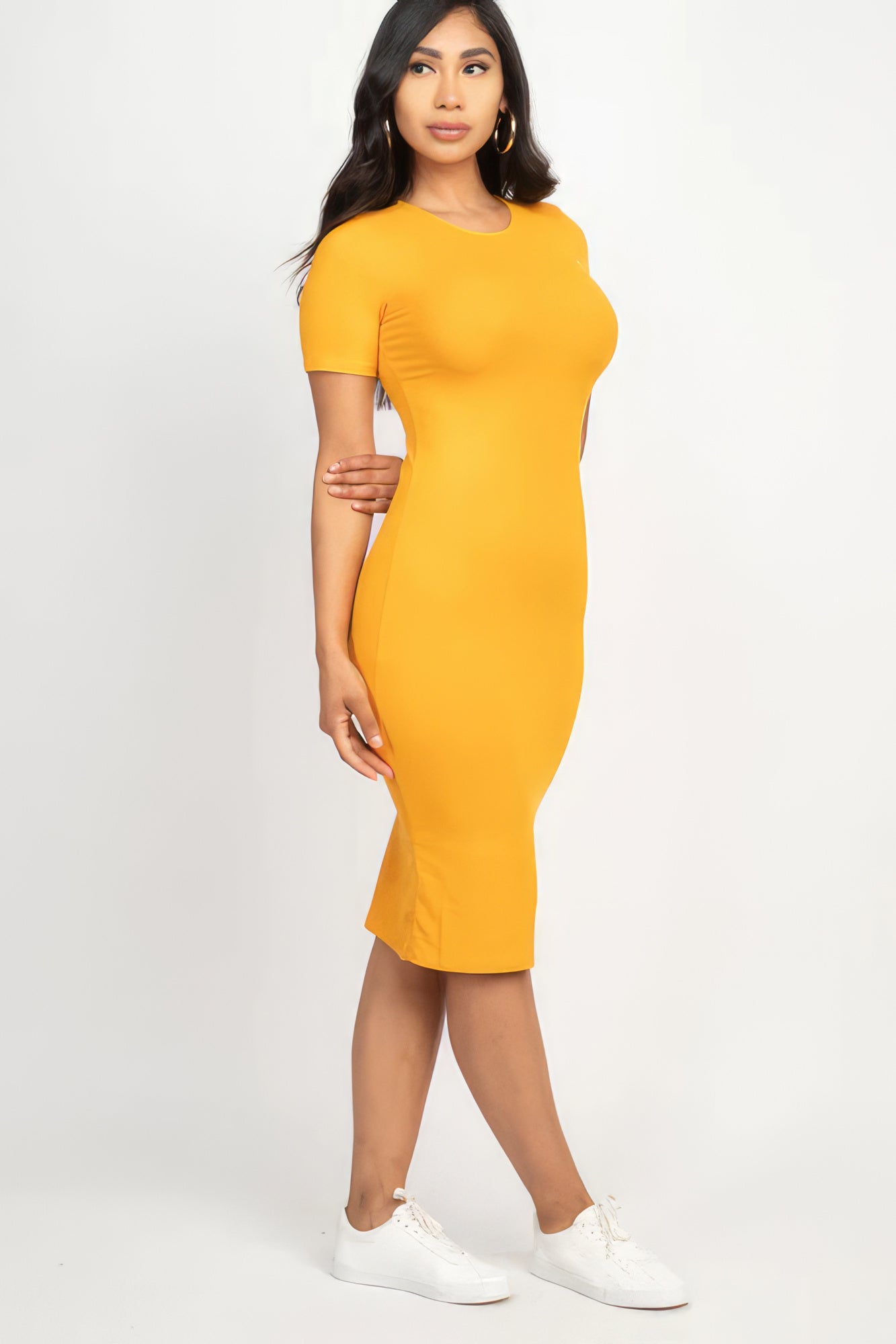 Ribbed Bodycon Midi Dress-58367a.S-Select Size: S, M, L-Love It Clothing