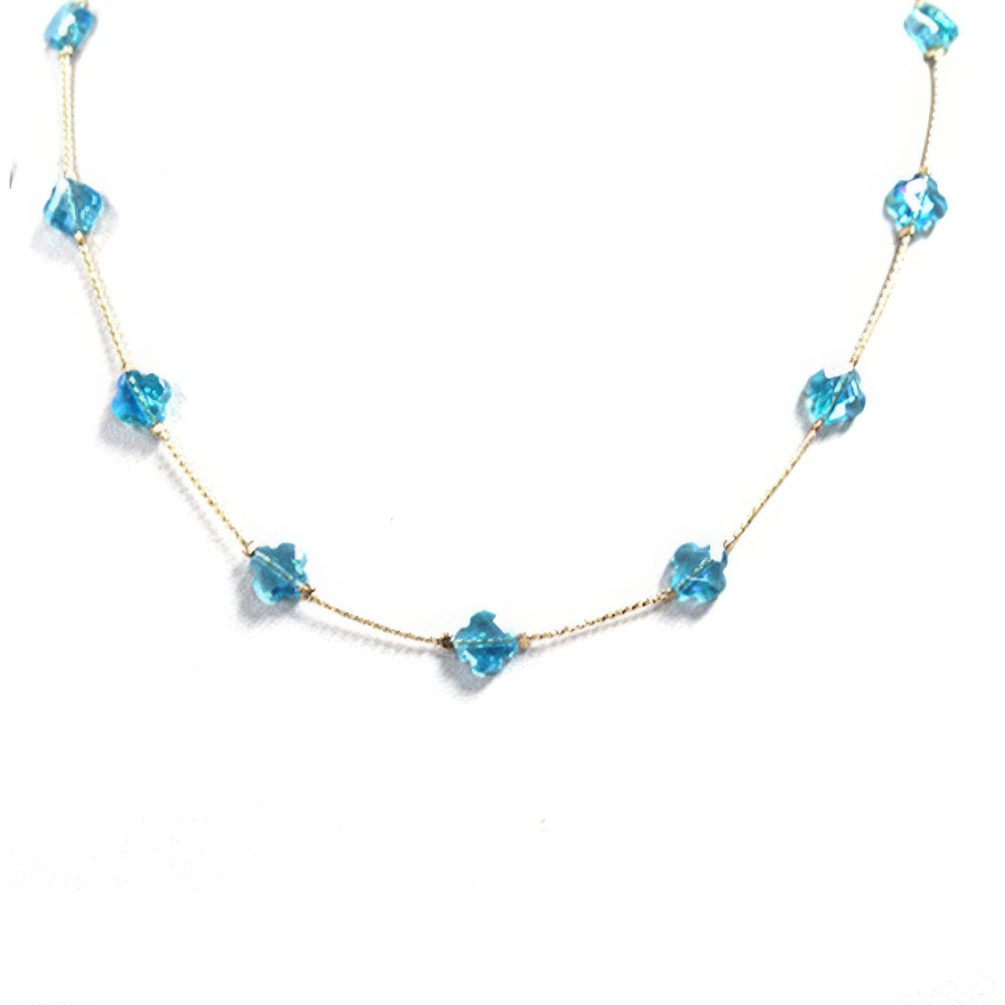 Clover Station Necklace-58433.GDTQ--Love It Clothing