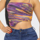 Mesh Print Top-58440a.S-Select Size: S-Love It Clothing