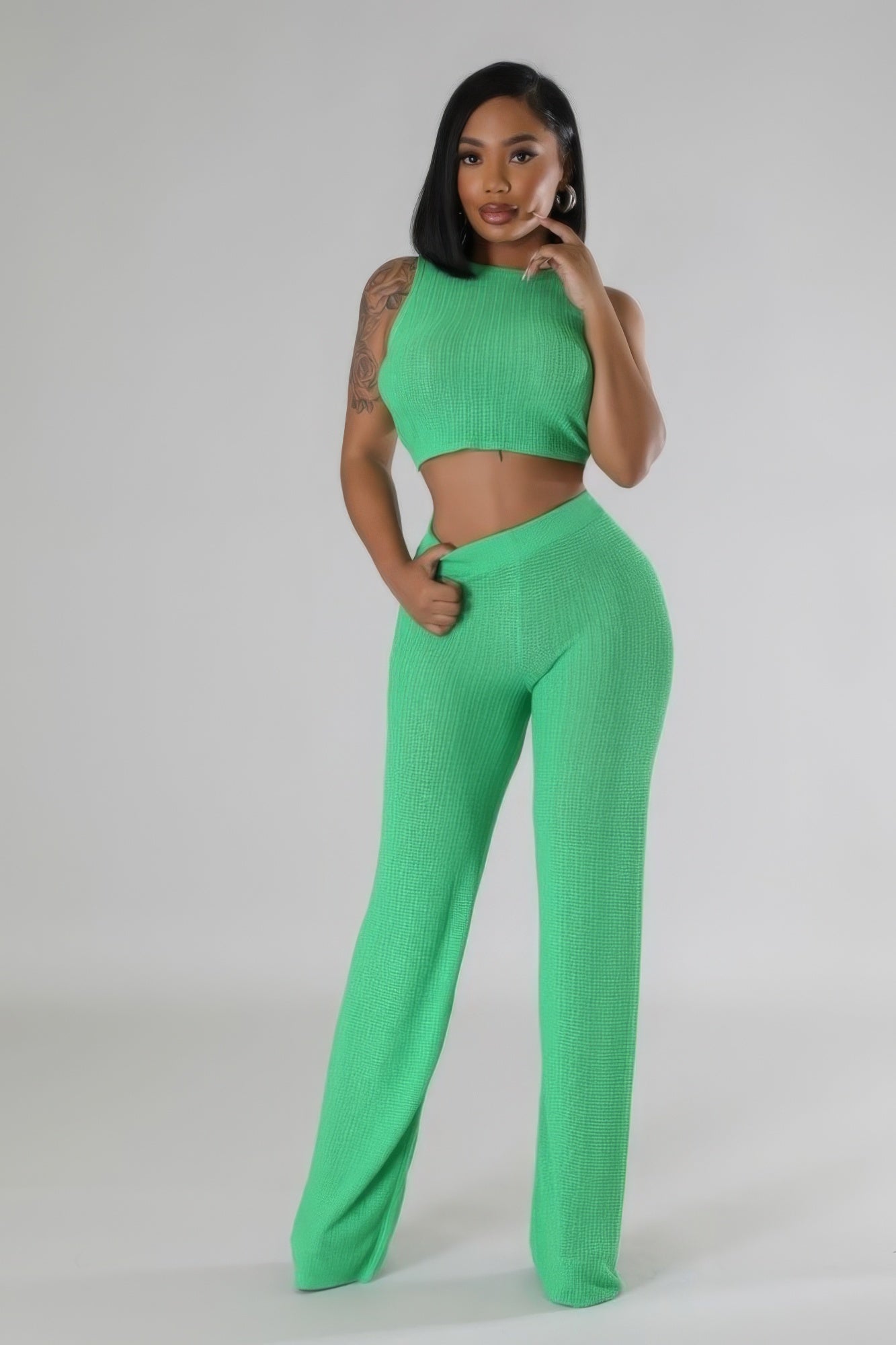 Two Pieces Pant Set-58467a.S-Select Size: S, M, L-Love It Clothing