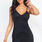 Adjustable Ruched Front Detail Mini Dress - Love It Clothing