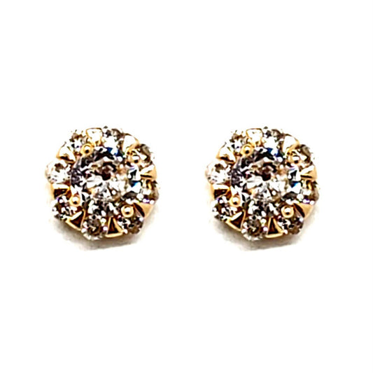 Crystal Stud Earring-57728.GL--Love It Clothing