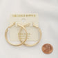 Double Hoop 14k Gold Dipped Earring - Love It Clothing