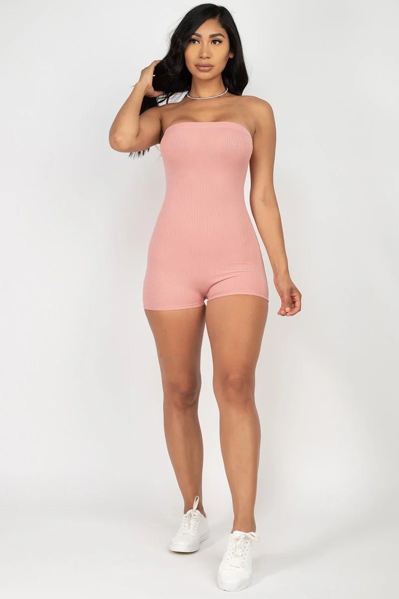 Fitted Tube Romper - Love It Clothing