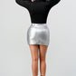 Metallic Micro Mini Skirt - Love It Clothing