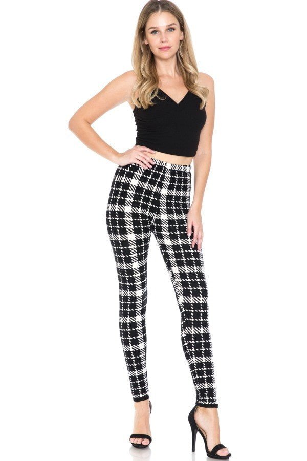 Multi Printed, High Waisted, Leggings With An Elasticized Waist Band.-56014.Multi--Love It Clothing