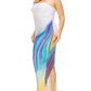 Plus sleeveless color gradient tube top maxi dress - Love It Clothing