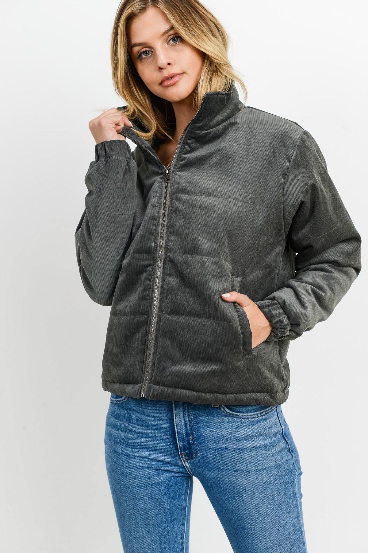 Puffy Long Sleeves Jacket - Love It Clothing
