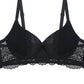 Push Up Velvet And Lace Bra - Love It Clothing