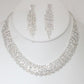Rhinestone Necklace Earring Set - Love It Clothing