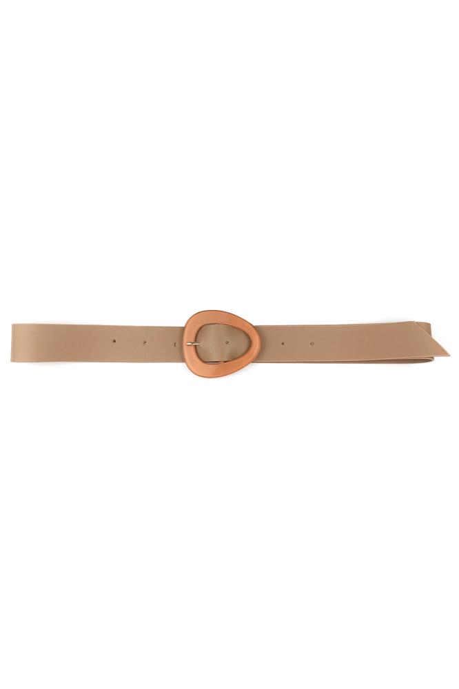 Smooth Oval Buckle Belt - Love It Clothing