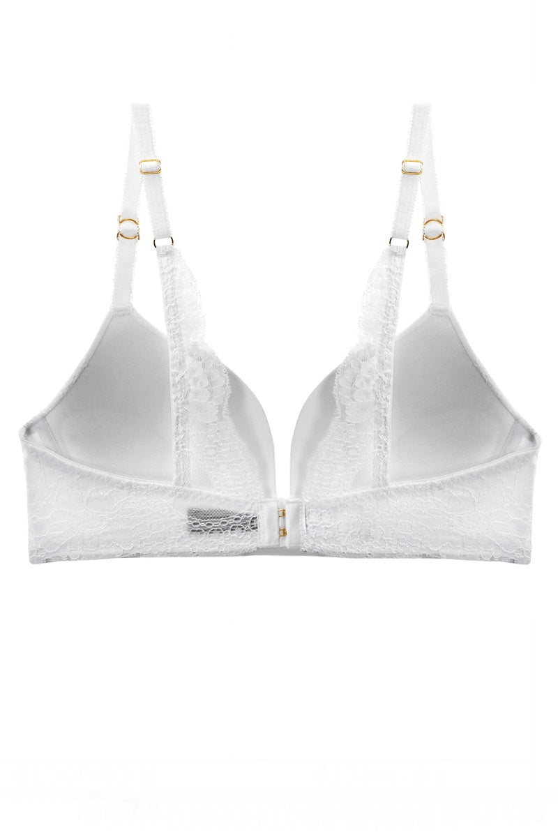 Solid / Lace Demi Bra - Love It Clothing