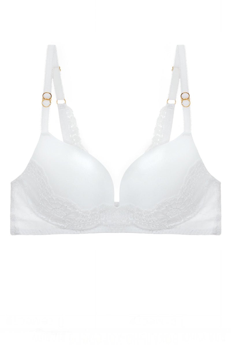 Solid / Lace Demi Bra - Love It Clothing