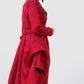 Waist Belt Tacked Faux Suede Coat - Love It Clothing